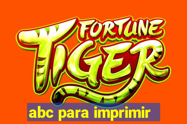 abc para imprimir